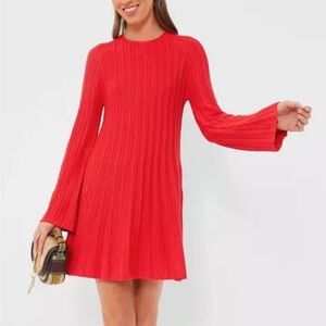 Tuckernuck Pomander Place Adi Knit Dress Red
